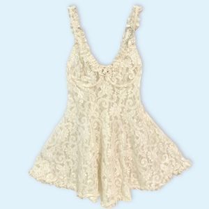 Vintage lingerie slip dress